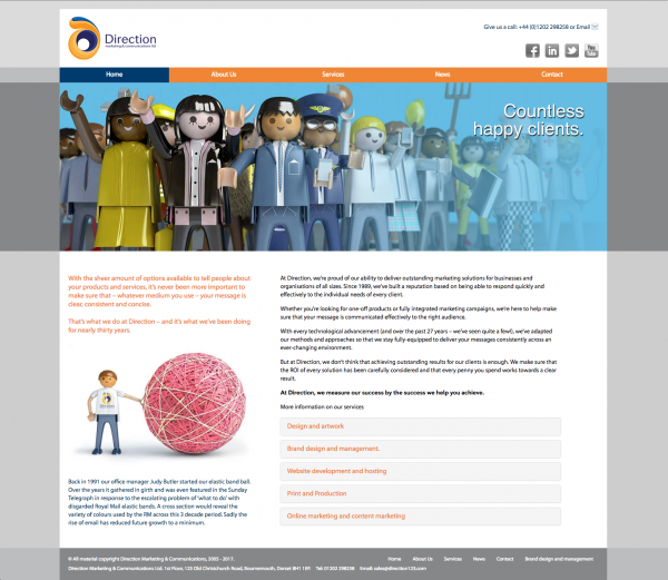 DIrection123 Homepage