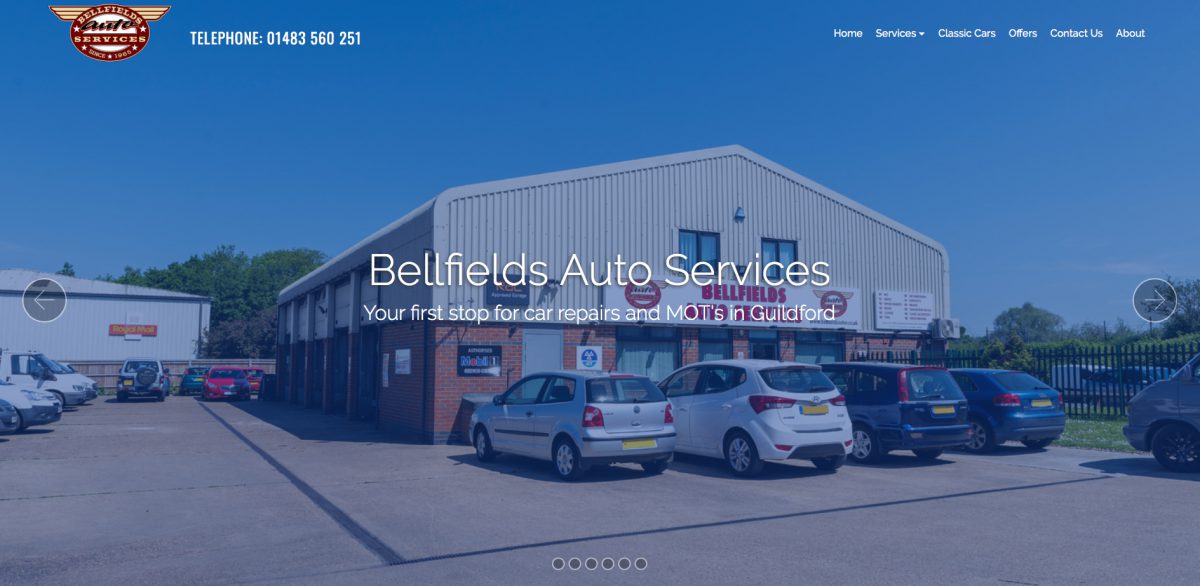 Bellfields Auto Services homepage