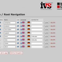 Edit main navigation.
