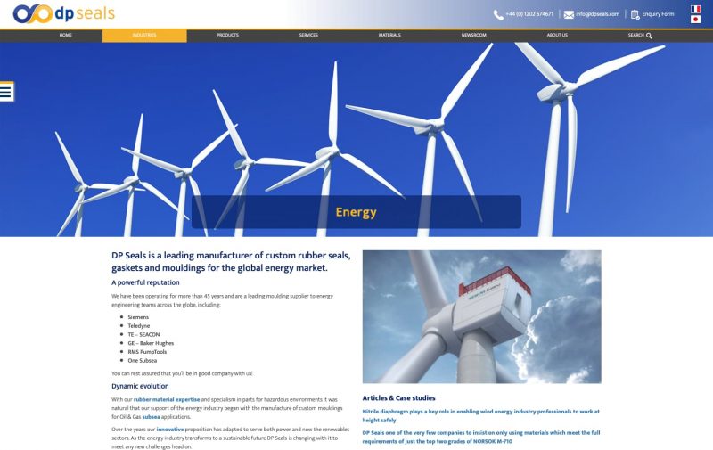DP Seals Energy Page