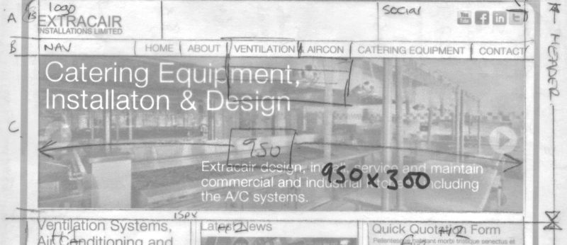 Extracair Website construction